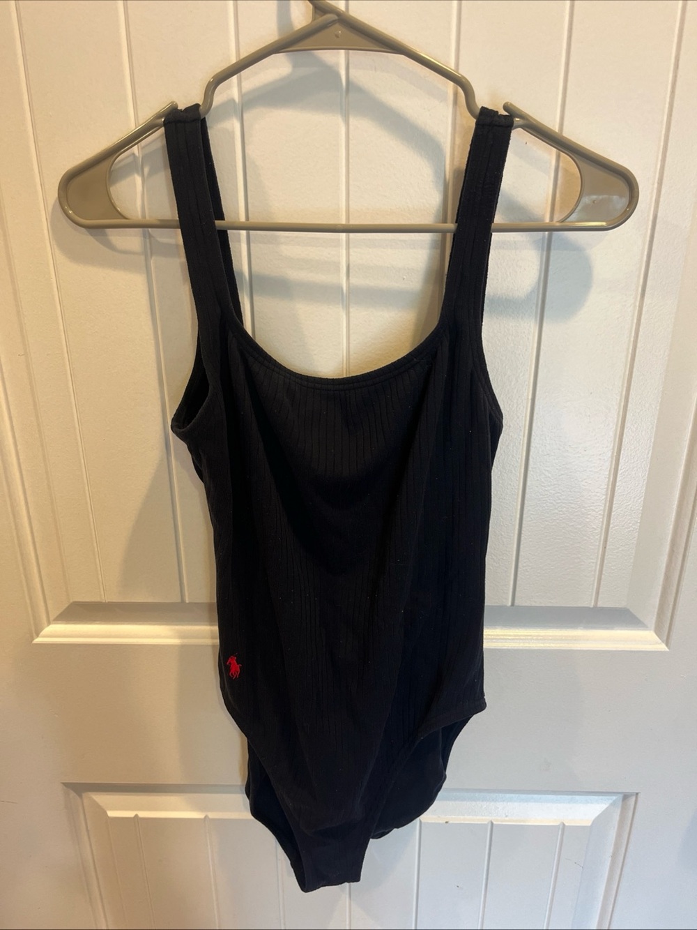 Polo by Ralph Lauren Navy Blue Ribbed One-Piece with Red Pony